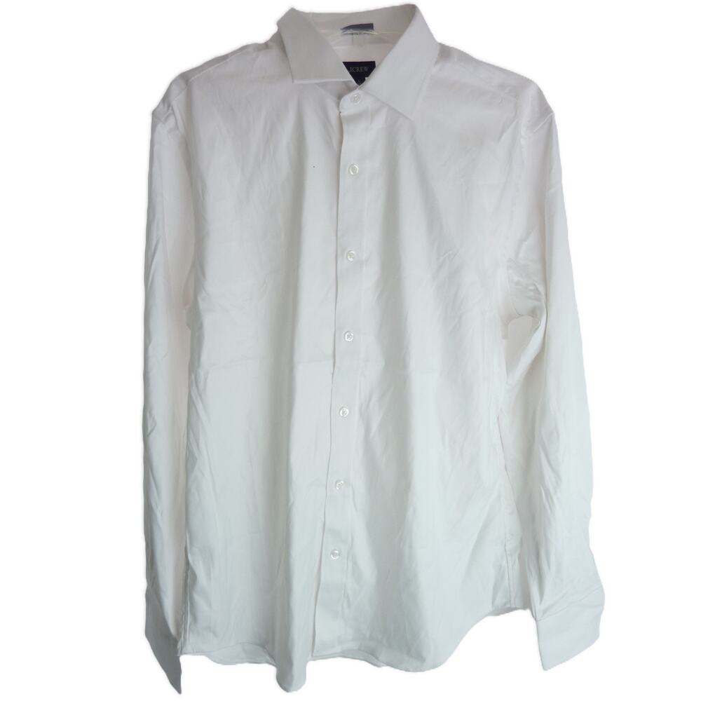 NWT J.Crew Men Slim Bowery Performance Stretch Dress Shirt Spread Collar